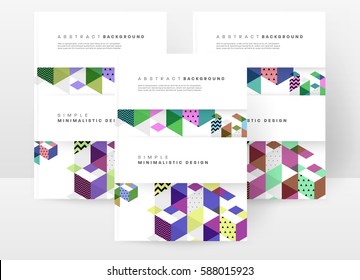 Memphis Geometric background Modelo para capas, folhetos, banners, cartazes e cartazes, pode ser usado para apresentações e livros, ilustração vetorial EPS10