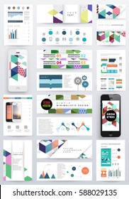 Memphis Geometric background Template for covers, flyers, banners, posters and placards, may be used for presentations and books, EPS10 vector illustration