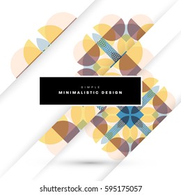 Memphis Geometric background Template for covers, flyers, banners, posters and placards, may be used for presentations and books, EPS10 vector illustration