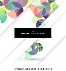 Memphis Geometric background Template for covers, flyers, banners, posters and placards, may be used for presentations and books, EPS10 vector illustration