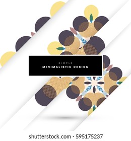 Memphis Geometric background Template for covers, flyers, banners, posters and placards, may be used for presentations and books, EPS10 vector illustration