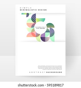 Memphis Planilla de fondo geométrico para cubiertas, volantes, pancartas, carteles y carteles, se puede usar para presentaciones y libros, ilustración del vector EPS10