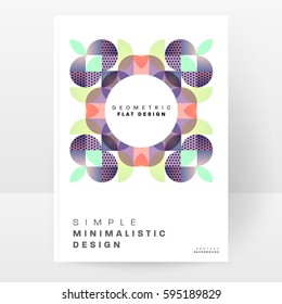 Memphis Geometric background Template for covers, flyers, banners, posters and placards, may be used for presentations and books, EPS10 vector illustration