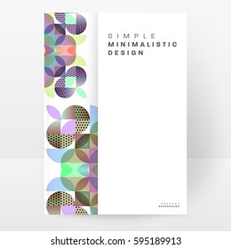 Memphis Geometric background Template for covers, flyers, banners, posters and placards, may be used for presentations and books, EPS10 vector illustration