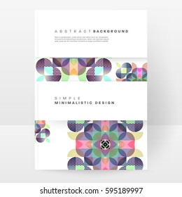 Memphis Geometric background Template for covers, flyers, banners, posters and placards, may be used for presentations and books, EPS10 vector illustration