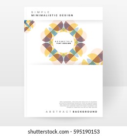 Memphis Geometric background Template for covers, flyers, banners, posters and placards, may be used for presentations and books, EPS10 vector illustration