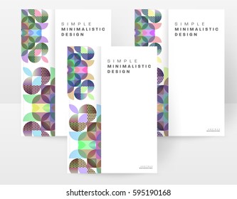 Memphis Geometric background Template for covers, flyers, banners, posters and placards, may be used for presentations and books, EPS10 vector illustration