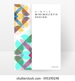 Memphis Geometric background Template for covers, flyers, banners, posters and placards, may be used for presentations and books, EPS10 vector illustration