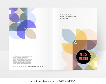Memphis Geometric background Template for covers, flyers, banners, posters and placards, may be used for presentations and books, EPS10 vector illustration
