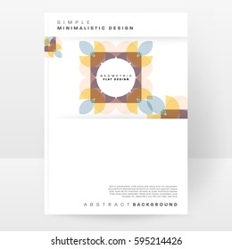 Memphis Geometrischer Hintergrund Vorlage für Cover, Flyer, Banner, Plakate und Plakate, kann für Präsentationen und Bücher verwendet werden, EPS10 Vektorgrafik