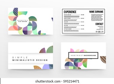 Memphis Planilla de fondo geométrico para cubiertas, volantes, pancartas, carteles y carteles, se puede usar para presentaciones y libros, ilustración del vector EPS10