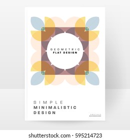 Memphis Geometric background Template for covers, flyers, banners, posters and placards, may be used for presentations and books, EPS10 vector illustration