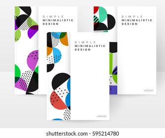 Memphis Geometric background Template for covers, flyers, banners, posters and placards, may be used for presentations and books, EPS10 vector illustration