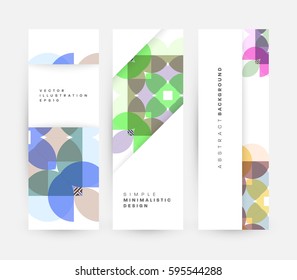 Memphis Geometric background Template for covers, flyers, banners, posters and placards, may be used for presentations and books, EPS10 vector illustration
