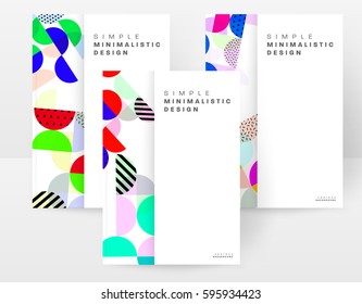 Memphis Planilla de fondo geométrico para cubiertas, volantes, pancartas, carteles y carteles, se puede usar para presentaciones y libros, ilustración del vector EPS10