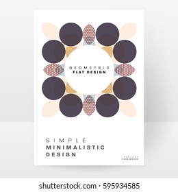 Memphis Geometric background Template for covers, flyers, banners, posters and placards, may be used for presentations and books, EPS10 vector illustration