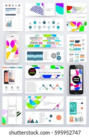 Memphis Geometric background Template for covers, flyers, banners, posters and placards, may be used for presentations and books, EPS10 vector illustration