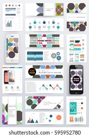 Memphis Geometric background Template for covers, flyers, banners, posters and placards, may be used for presentations and books, EPS10 vector illustration