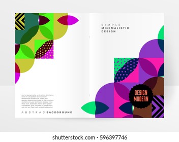 Memphis Geometrischer Hintergrund Vorlage für Cover, Flyer, Banner, Plakate und Plakate, kann für Präsentationen und Bücher verwendet werden, EPS10 Vektorgrafik