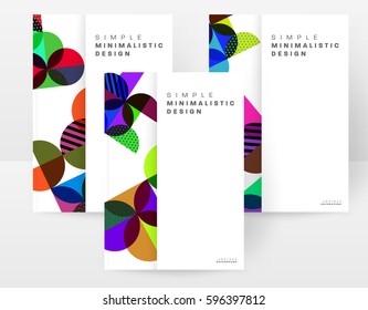 Memphis Geometric background Template for covers, flyers, banners, posters and placards, may be used for presentations and books, EPS10 vector illustration