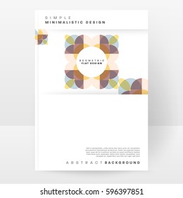 Memphis Geometric background Template for covers, flyers, banners, posters and placards, may be used for presentations and books, EPS10 vector illustration