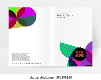 Memphis Geometric background Template for covers, flyers, banners, posters and placards, may be used for presentations and books, EPS10 vector illustration