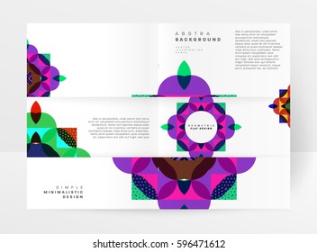 Memphis Geometric background Template for covers, flyers, banners, posters and placards, may be used for presentations and books, EPS10 vector illustration