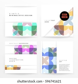 Memphis Geometric background Template for covers, flyers, banners, posters and placards, may be used for presentations and books, EPS10 vector illustration