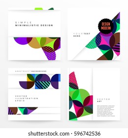 Memphis Geometrischer Hintergrund Vorlage für Cover, Flyer, Banner, Plakate und Plakate, kann für Präsentationen und Bücher verwendet werden, EPS10 Vektorgrafik