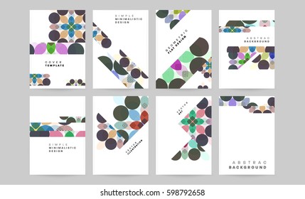 Memphis Geometric background Template for covers, flyers, banners, posters and placards, may be used for presentations and books, EPS10 vector illustration