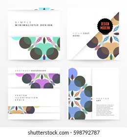 Memphis Geometric background Template for covers, flyers, banners, posters and placards, may be used for presentations and books, EPS10 vector illustration
