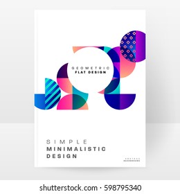 Memphis Planilla de fondo geométrico para cubiertas, volantes, pancartas, carteles y carteles, se puede usar para presentaciones y libros, ilustración del vector EPS10