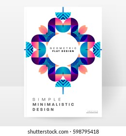 Memphis Geometrischer Hintergrund Vorlage für Cover, Flyer, Banner, Plakate und Plakate, kann für Präsentationen und Bücher verwendet werden, EPS10 Vektorgrafik
