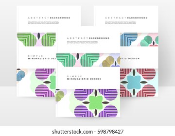 Memphis Planilla de fondo geométrico para cubiertas, volantes, pancartas, carteles y carteles, se puede usar para presentaciones y libros, ilustración del vector EPS10