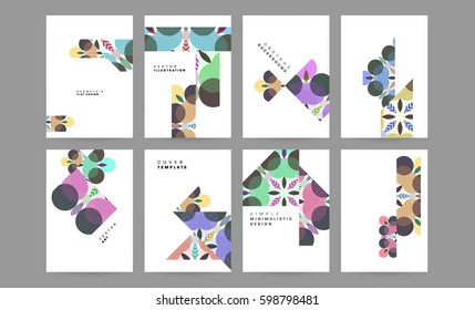 Memphis Geometric background Template for covers, flyers, banners, posters and placards, may be used for presentations and books, EPS10 vector illustration