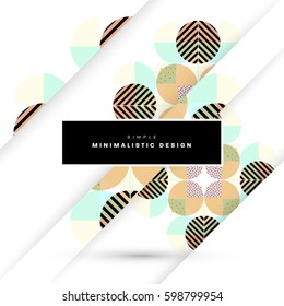 Memphis Geometric background Template for covers, flyers, banners, posters and placards, may be used for presentations and books, EPS10 vector illustration