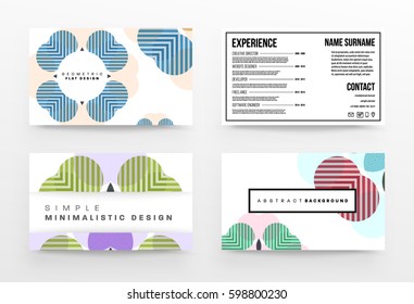 Memphis Geometric background Template for covers, flyers, banners, posters and placards, may be used for presentations and books, EPS10 vector illustration