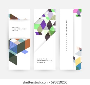 Memphis Geometric background Template for covers, flyers, banners, posters and placards, may be used for presentations and books, EPS10 vector illustration