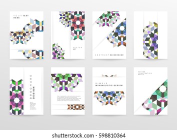 Memphis Geometric background Template for covers, flyers, banners, posters and placards, may be used for presentations and books, EPS10 vector illustration