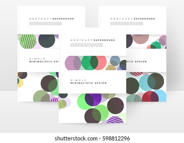 Memphis Geometric background Template for covers, flyers, banners, posters and placards, may be used for presentations and books, EPS10 vector illustration