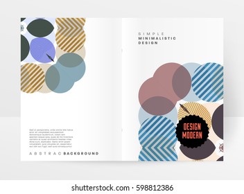 Memphis Geometric background Template for covers, flyers, banners, posters and placards, may be used for presentations and books, EPS10 vector illustration