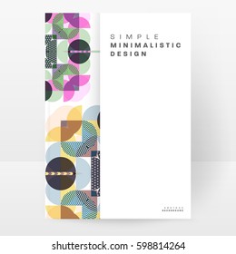 Memphis Geometric background Template for covers, flyers, banners, posters and placards, may be used for presentations and books, EPS10 vector illustration