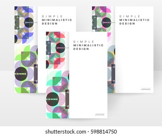 Memphis Geometric background Template for covers, flyers, banners, posters and placards, may be used for presentations and books, EPS10 vector illustration