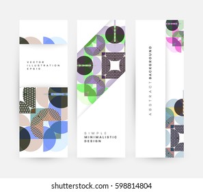 Memphis Planilla de fondo geométrico para cubiertas, volantes, pancartas, carteles y carteles, se puede usar para presentaciones y libros, ilustración del vector EPS10