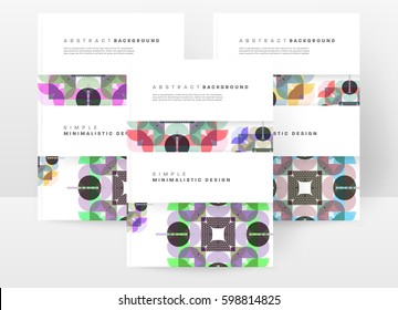 Memphis Geometric background Template for covers, flyers, banners, posters and placards, may be used for presentations and books, EPS10 vector illustration