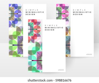 Memphis Geometric background Template for covers, flyers, banners, posters and placards, may be used for presentations and books, EPS10 vector illustration