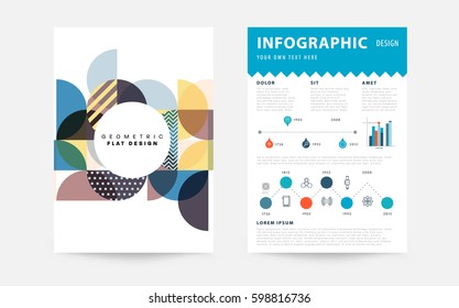 Memphis Geometrischer Hintergrund Vorlage für Cover, Flyer, Banner, Plakate und Plakate, kann für Präsentationen und Bücher verwendet werden, EPS10 Vektorgrafik