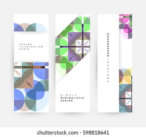 Memphis Planilla de fondo geométrico para cubiertas, volantes, pancartas, carteles y carteles, se puede usar para presentaciones y libros, ilustración del vector EPS10