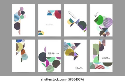 Memphis Planilla de fondo geométrico para cubiertas, volantes, pancartas, carteles y carteles, se puede usar para presentaciones y libros, ilustración del vector EPS10