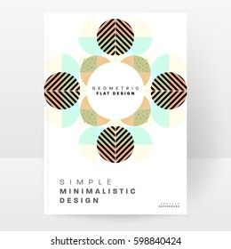Memphis Geometrischer Hintergrund Vorlage für Cover, Flyer, Banner, Plakate und Plakate, kann für Präsentationen und Bücher verwendet werden, EPS10 Vektorgrafik
